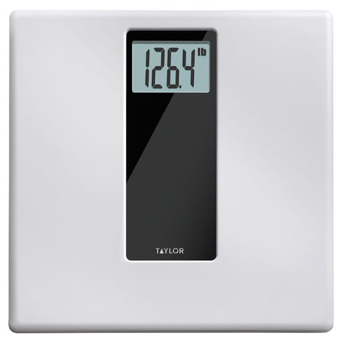 Bathroom Scale 400 lb Digital White White