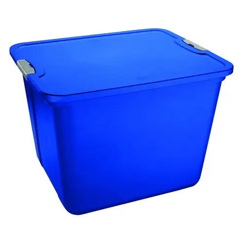 Storage Tote 16-1/4" H X 18-3/8" W X 22" D Stackable Blue - pack of 8