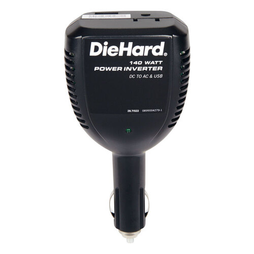 DieHard 71522 Power Inverter 120 V 140 W 1 outlets Black