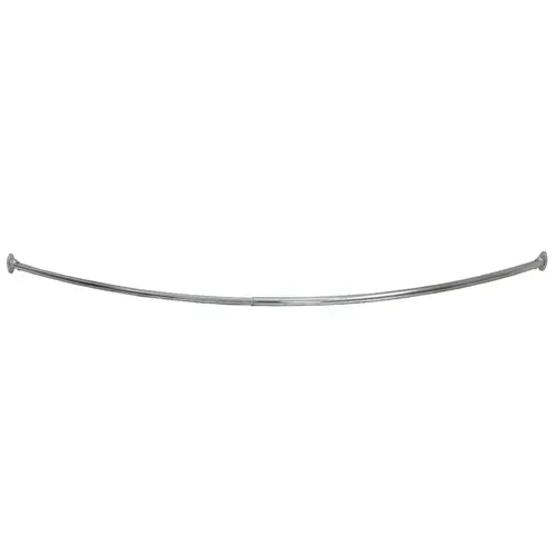 Design House 533620 Curved Shower Rod 63" L Satin Nickel Silver Satin Nickel