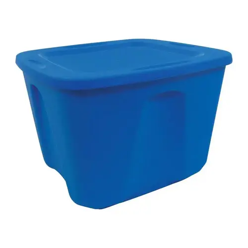 Storage Tote 23-1/2" H X 17-1/2" W X 15-1/5" D Stackable Blue