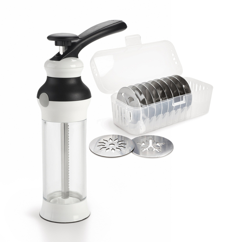 Cookie press Good Grips 5-3/4" W X 10-1/4" L Black/White Plastic/Stainless Steel Black/White - pack of 4