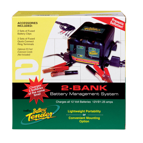 Battery Tender 0220165 Battery Charger Automatic 12 V 1.25 amps Black