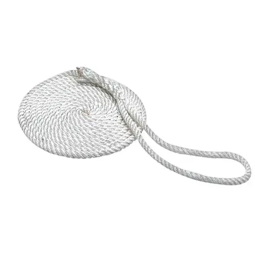 Seachoice 42531 3/8 In. x 25 Ft. Nylon Dock Line White