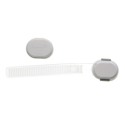 Safety 1st 48483 Strap Lock Gray/White Plastic Adhesive Gray/White
