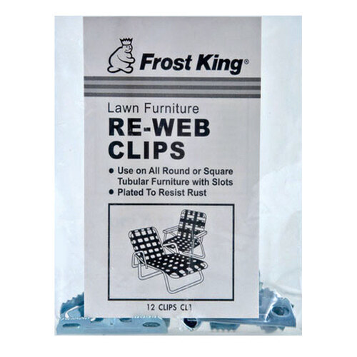 Frost King CL1 Chair Re-Webbing Clips Aluminum For