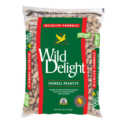 Wild Delight 379050 Wild Bird Food Assorted Species In-Shell Peanuts 5 lb