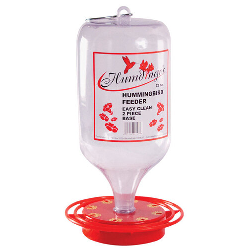 Humdinger 107 Nectar Feeder Hummingbird 72 oz Plastic Bottle 8 ports