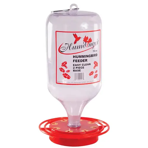 Nectar Feeder Hummingbird 72 oz Plastic Bottle 8 ports