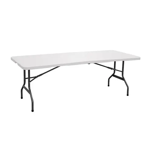 Fold-in-Half Table 30" W X 72" L Rectangular White