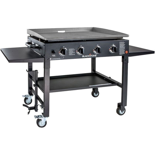 GrillFest 4-Burner GAS Griddle - 790SQin - Black