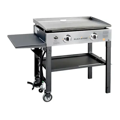 Outdoor Griddle 2 burner Liquid Propane Black 488 sq.in. Black/Silver