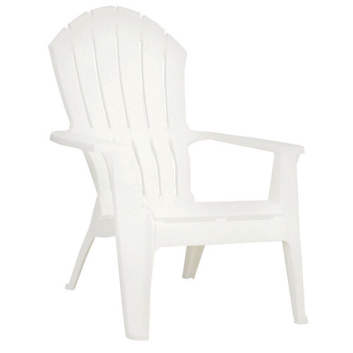 Adams 8371-48-3700 Chair RealComfort White Polypropylene Frame Adirondack