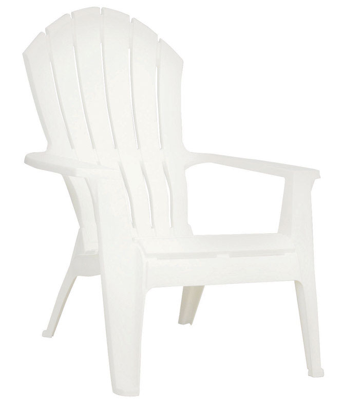 Adams 8371-48-3700 Chair RealComfort White Polypropylene Frame Adirondack