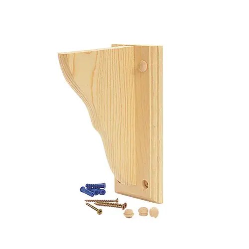 Bracket Natural Pine 7.75" L Natural