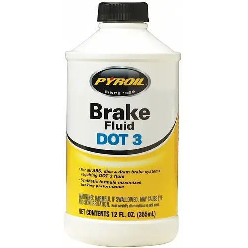 Brake Fluid DOT 3 12 oz