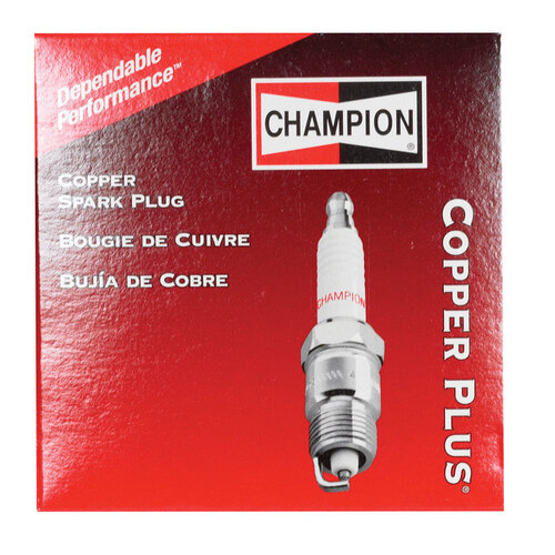Champion 14 Spark Plug, 0.033 to 0.038 in Fill Gap, 0.551 in Thread, 0.813 in Hex, Copper, For: 4-Cycle Engines