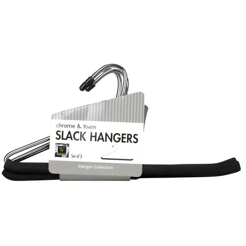 Whitmor 6100-5266 Slack Hanger 13-5/16" H X 1/2" W X 14-2/5" L Steel Black/Silver Black/Silver