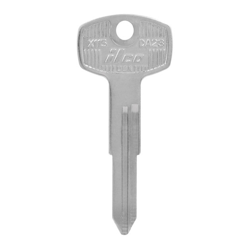 Key Blank Automotive DA23 Double For Nissan Silver