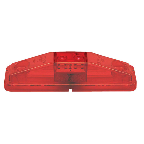 PM Company, LLC V169KR Marker Light Kit, 9 to 16 V, LED Lamp, Red Lens, Surface Mounting