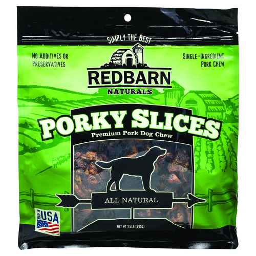Redbarn 50P501 Chews Naturals Porky Slices Grain Free For Dogs 12"
