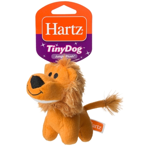Hartz 32700043537 Dog Toy Tiny Dog Assorted Lion, Tiger and Elephant Plush Small Assorted