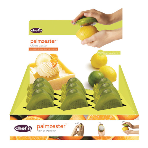 Citrus Zester Chef'n Palmzester Green Plastic Green - pack of 9