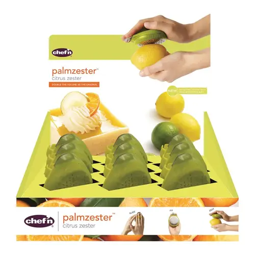 Citrus Zester Chef'n Palmzester Green Plastic Green