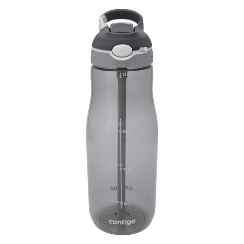 CONTIGO 2076616 Water Bottle Autospout 32 oz Travel Smoke BPA Free Smoke