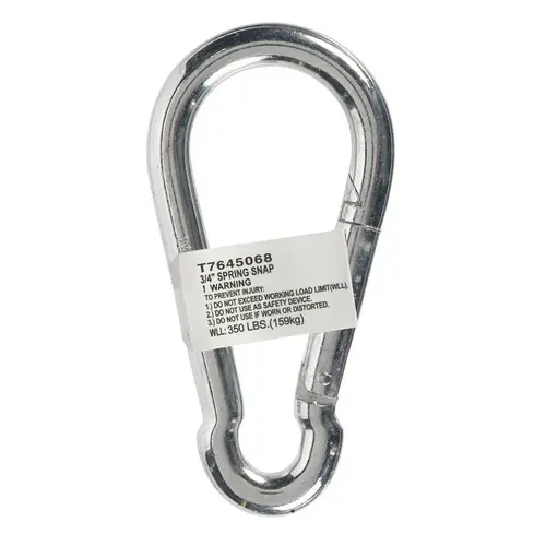 Spring Snap Zinc-Plated Steel 350 lb 4-3/4" L Zinc-Plated