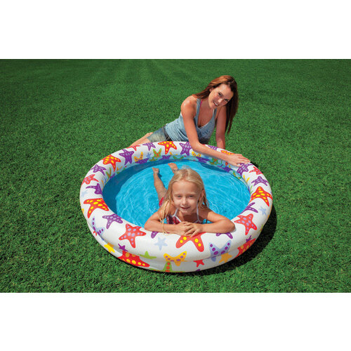 Intex 59421EP Inflatable Pool 35 gal Round Plastic 10" H X 4 ft. D Multicolored