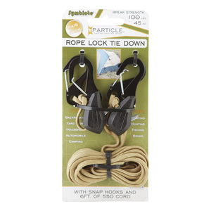 ProGrip 054020 Particle Rope Lock Tie Down 6 ft. L Black Black
