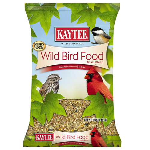 Kaytee 100037031-XCP4 Wild Bird Food Basic Blend Songbird Grain Products 10 lb - pack of 4