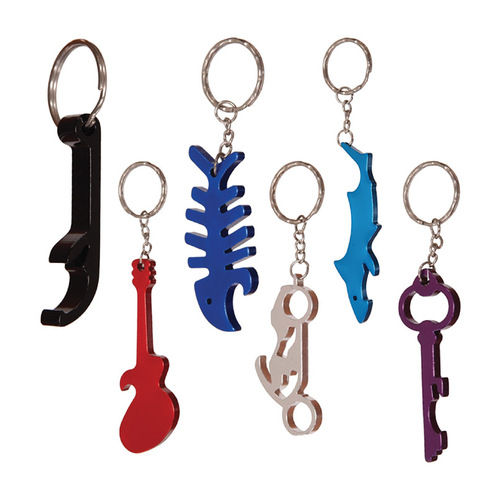 Key Chain 1" D Aluminum Assorted Bottle Opener Assorted