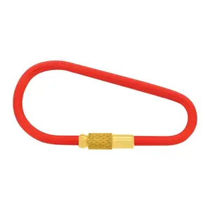 Hillman 1 in. D Metal Silver Split Rings Carabiner Key Ring Hillman 1 in. D Metal Silver Split Rings Carabiner Key Ring