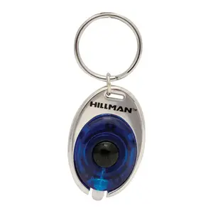 Hillman Metal Assorted Decorative Key Ring LED Light Hillman Metal Assorted Decorative Key Ring LED Light