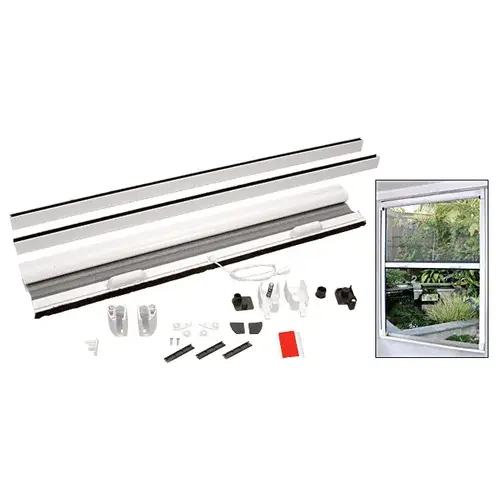 White 31" Retractable Window Screen