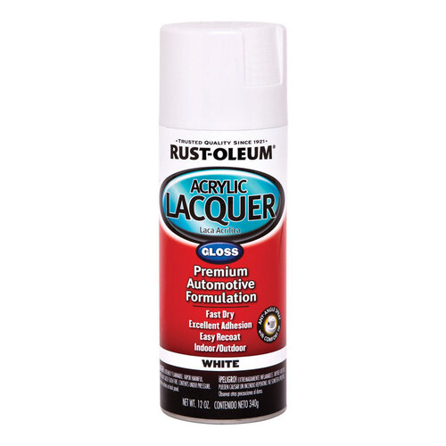 Acrylic Lacquer Spray Paint Automotive Lacquer Gloss White 12 oz White