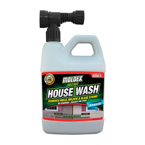 Moldex 7030 Instant House Wash, Liquid, Mild, Pale Yellow, 64 oz, Bottle