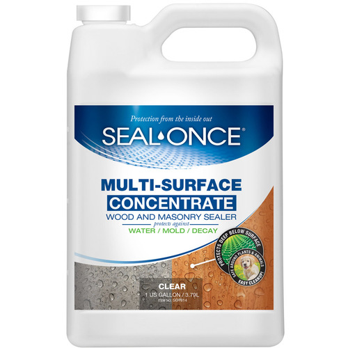 Multi-Surface Sealer MULTI-SURFACE Flat Clear Water-Based 1 gal Clear - pack of 4