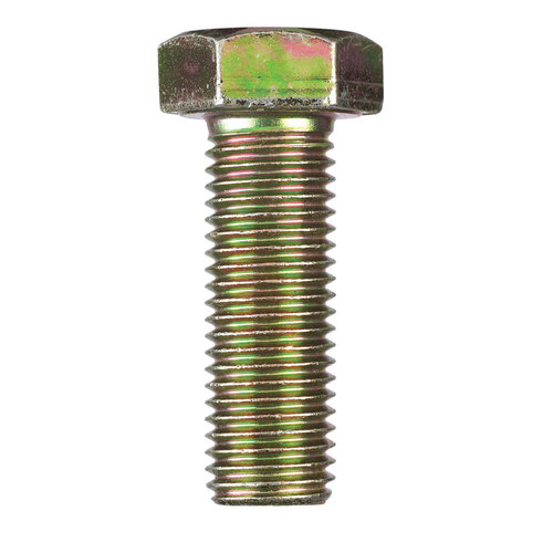 Hex Head Cap Screw 1" D X 3" L Heat Treated Steel Heat Treated