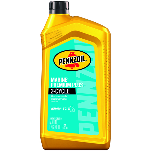 PENNZOIL 550044674-XCP6 Engine Oil Marine TC-W3 2-Cycle Synthetic Blend 1 qt - pack of 6