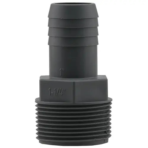 1-1/4 In. MPT x 1 In. Insert Reducing Polypropylene Hose Adapter