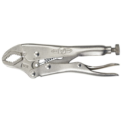 Curved Jaw Locking Pliers The Original 5" Alloy Steel Silver