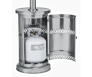 Living Accents SRPH33A-SS Patio Heater 48000 BTU Propane Stainless