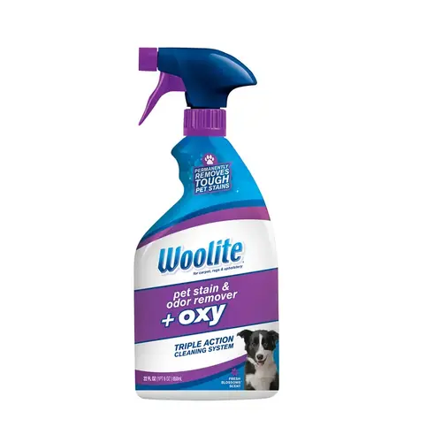 Woolite Pet Stain and Odor Remover, Liquid, Characteristic, 22 oz Clear