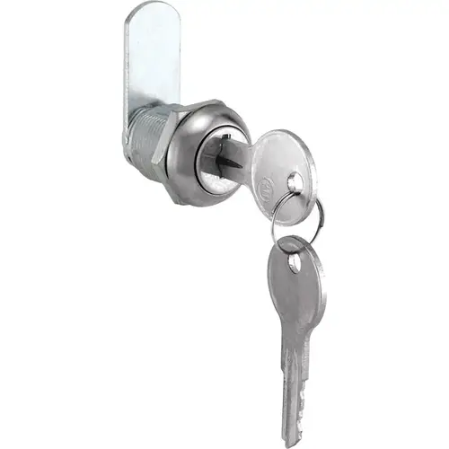 Cabinet/Drawer Lock Chrome Silver Stainless Steel Chrome - pack of 6