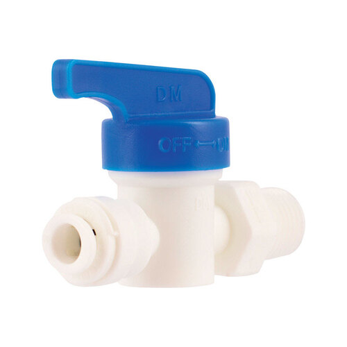 Straight Valve 1/4" MIP X 1/4" MIP Polystyrene