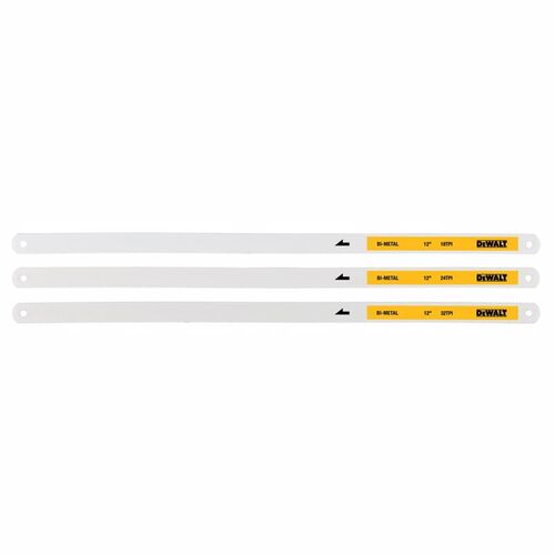 DEWALT DWHT20558 Hacksaw Blade Set 12" Bi-Metal Silver