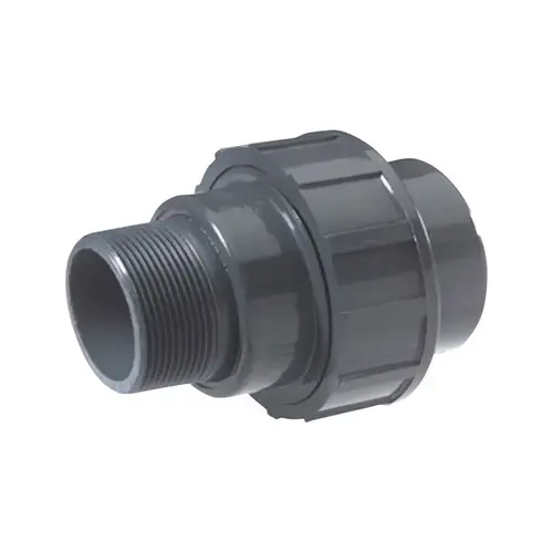 Union Schedule 80 1-1/2" Slip each T X 1-1/2" D MIPT PVC - pack of 8